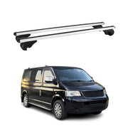 2015-2021 VW T6 Transporter Roof Rack Cross Bars Silver