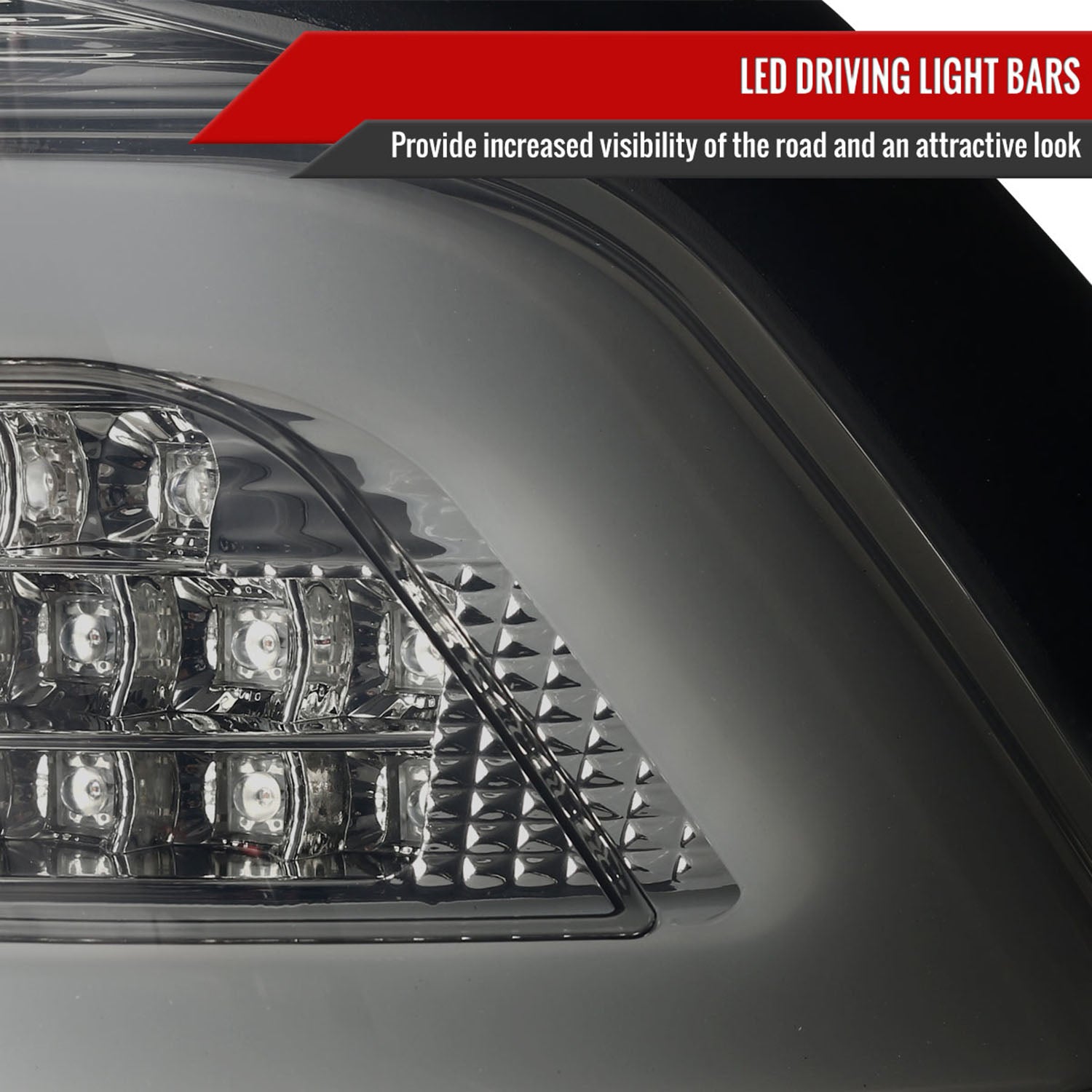 2008-2017 Mitsubishi Lancer / 08-2015 Lancer EVO X LED Tail Lights Chrome/Smoke