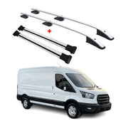2015-2026 Ford Transit L3 Long Extended Roof Racks & Roof Rack Rails Silver