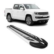 2010-2020 VW Amarok Running Boards Side Steps Silver
