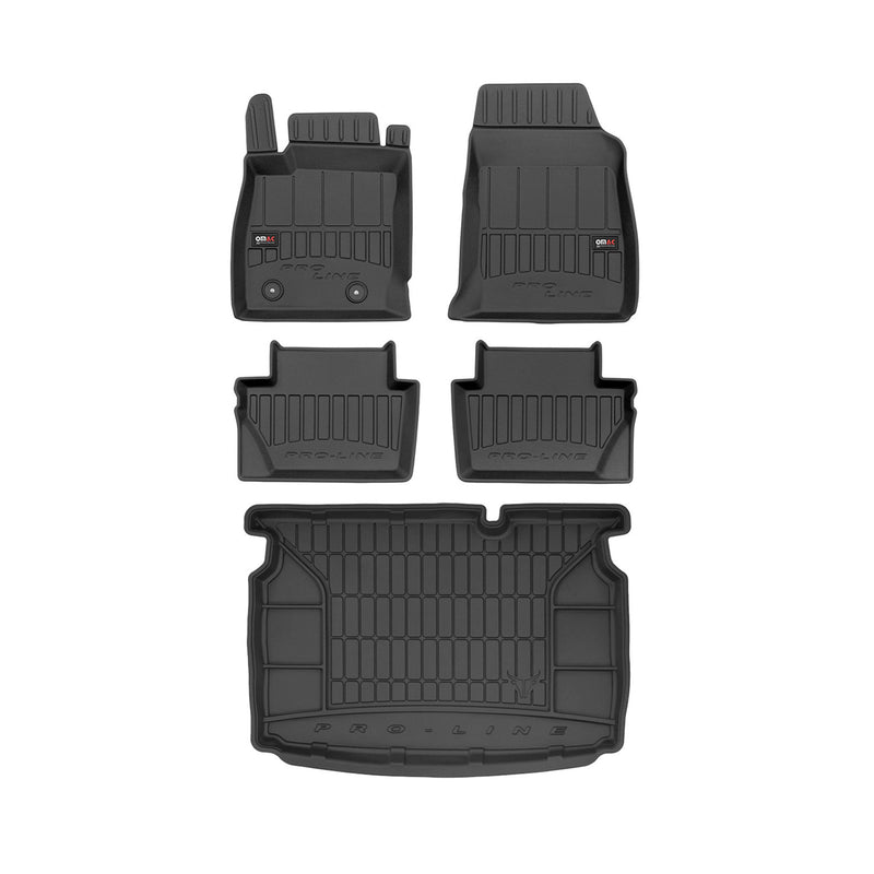 2018-2022 Ford EcoSport Premium Floor Mats & Cargo Liner Full Set All Weather Heavy Duty Bottom Trunk