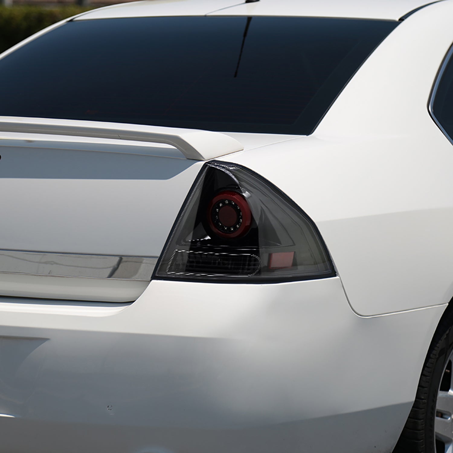 2006-2013 Chevy Impala/ 2014-2016 Impala Limited LED Tail Lights Jet Black/Clear