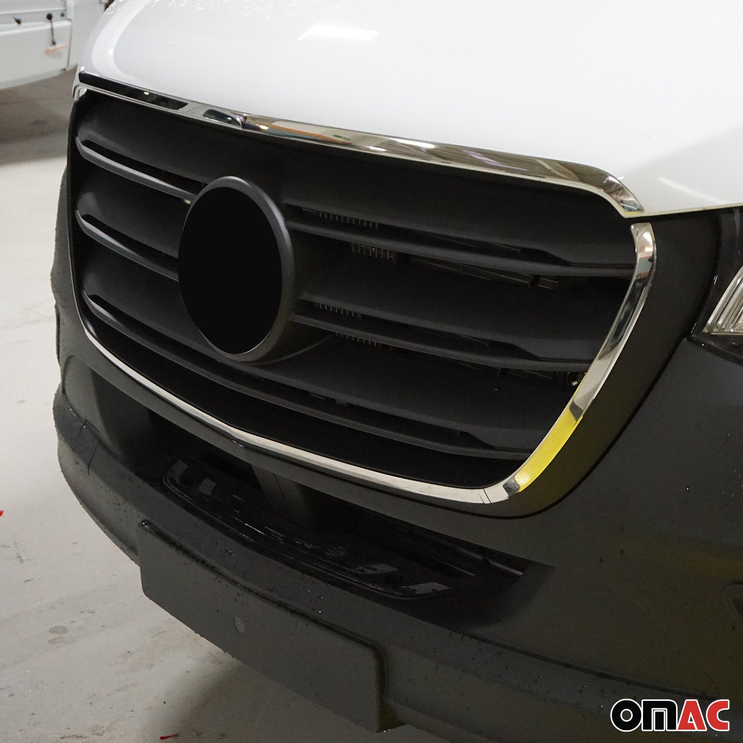2019-2026 Mercedes Sprinter W907 910 Front Bumper Grill Trim Stainless Steel 4x
