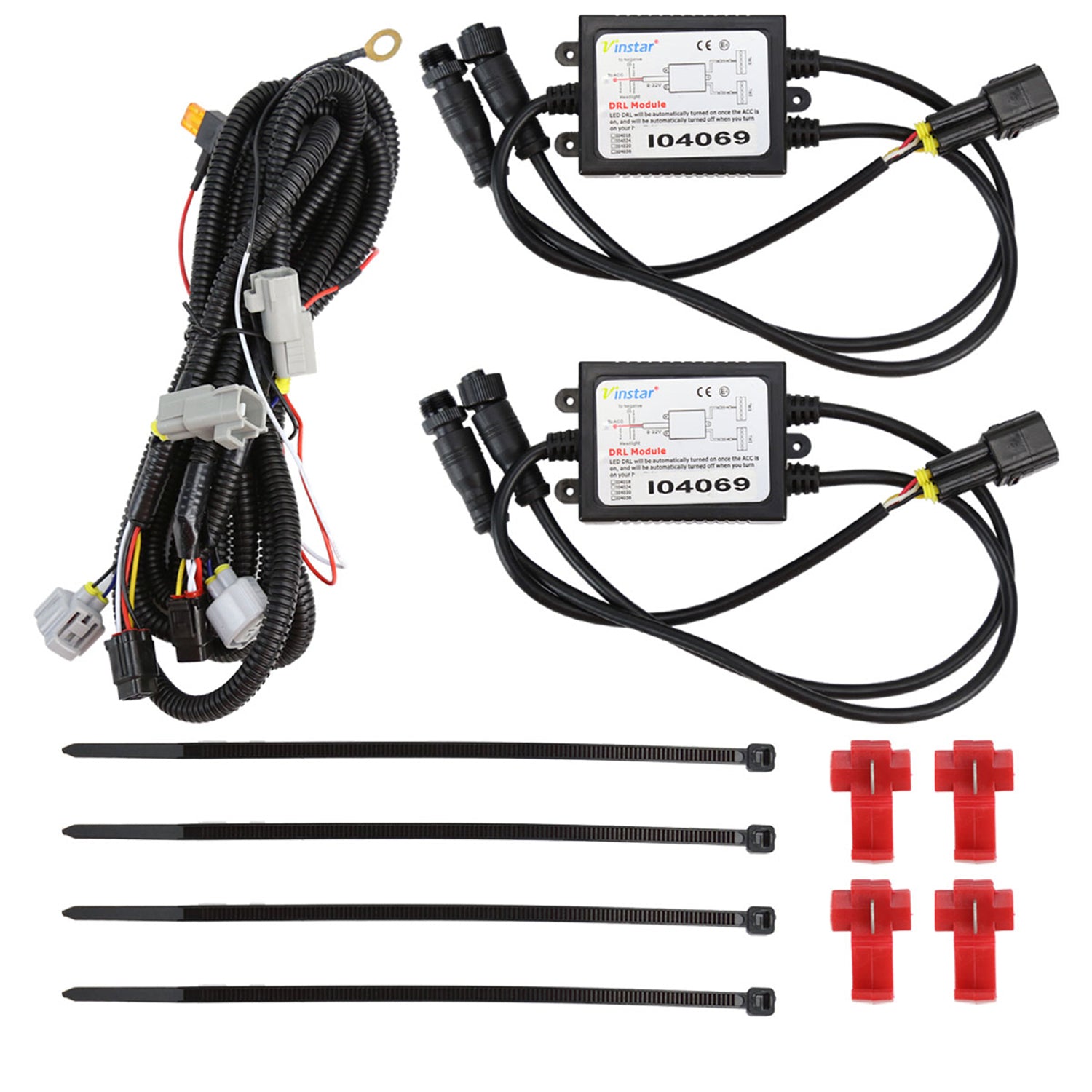 2015-2017 Subaru Impreza WRX STI LED Signal Fog Light Bezels Glossy Black