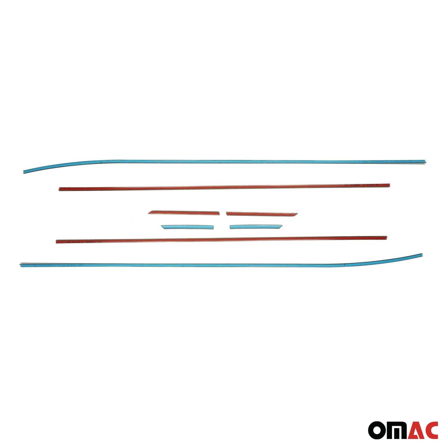 2013-2017 Hyundai Elantra GT Window Molding Trim Streamer Stainless Steel Silver 8 Pcs