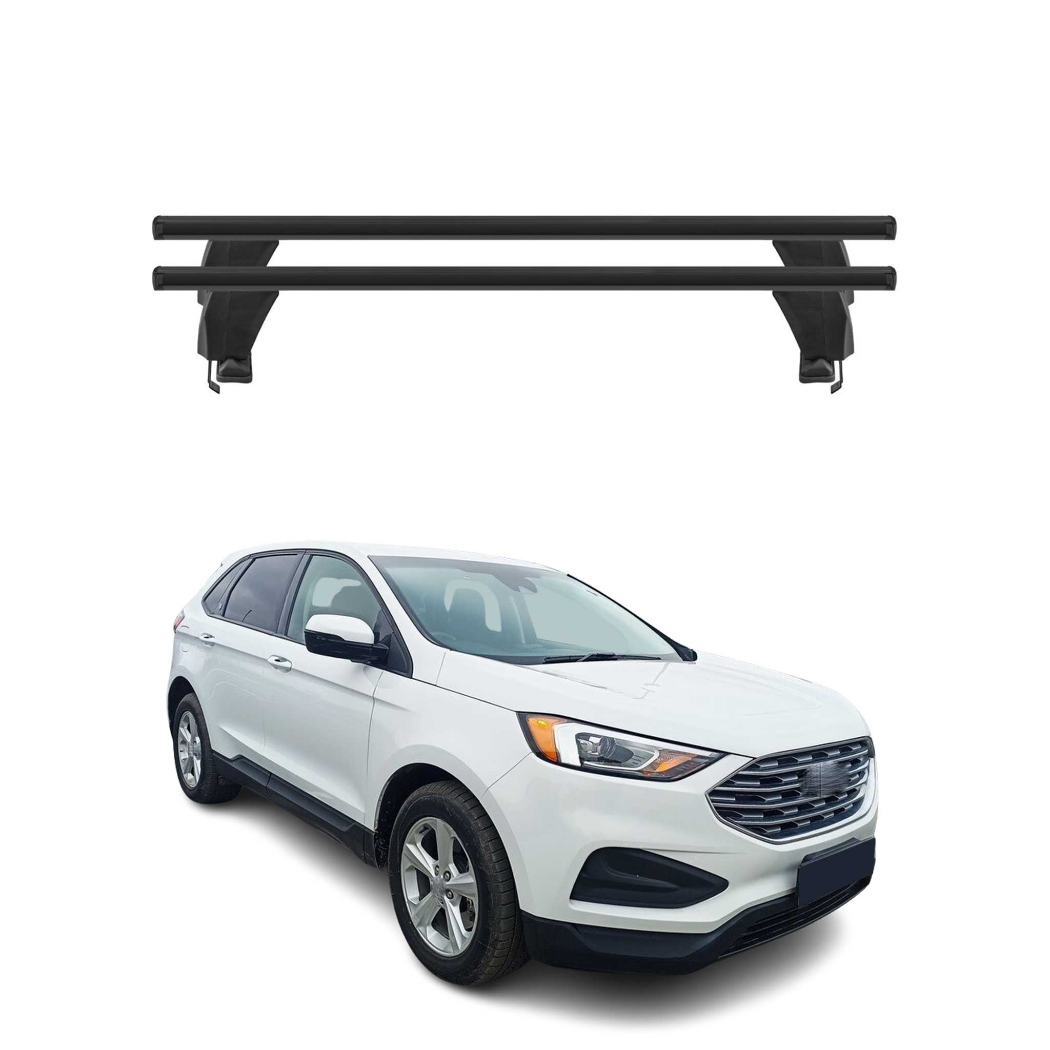 2015-2024 Ford Edge Roof Rack Cross Bars Black