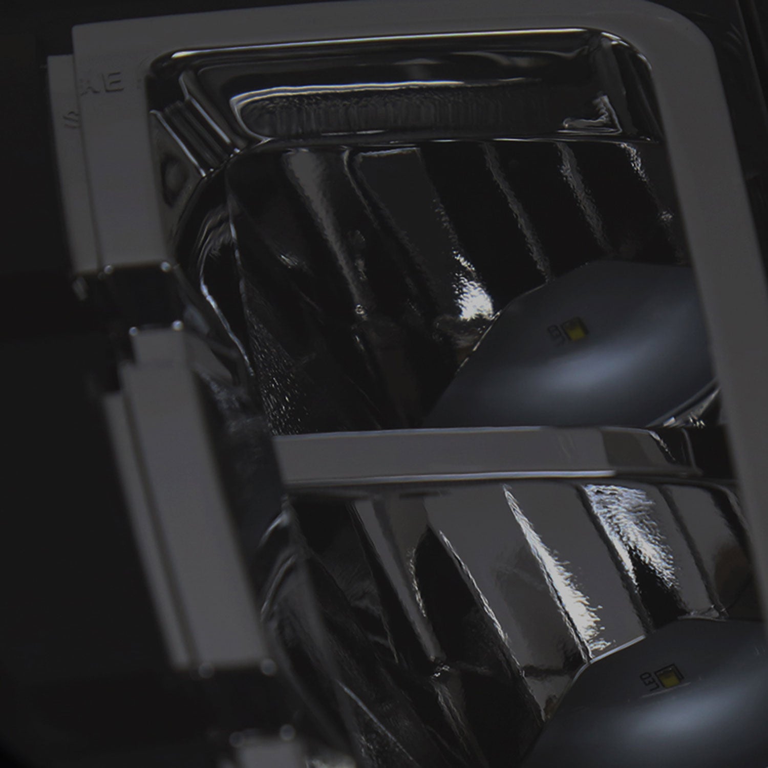 2016-2018 Chevy Silverado 1500 LED Fog Lights Kit Chrome Housing/Smoke Lens