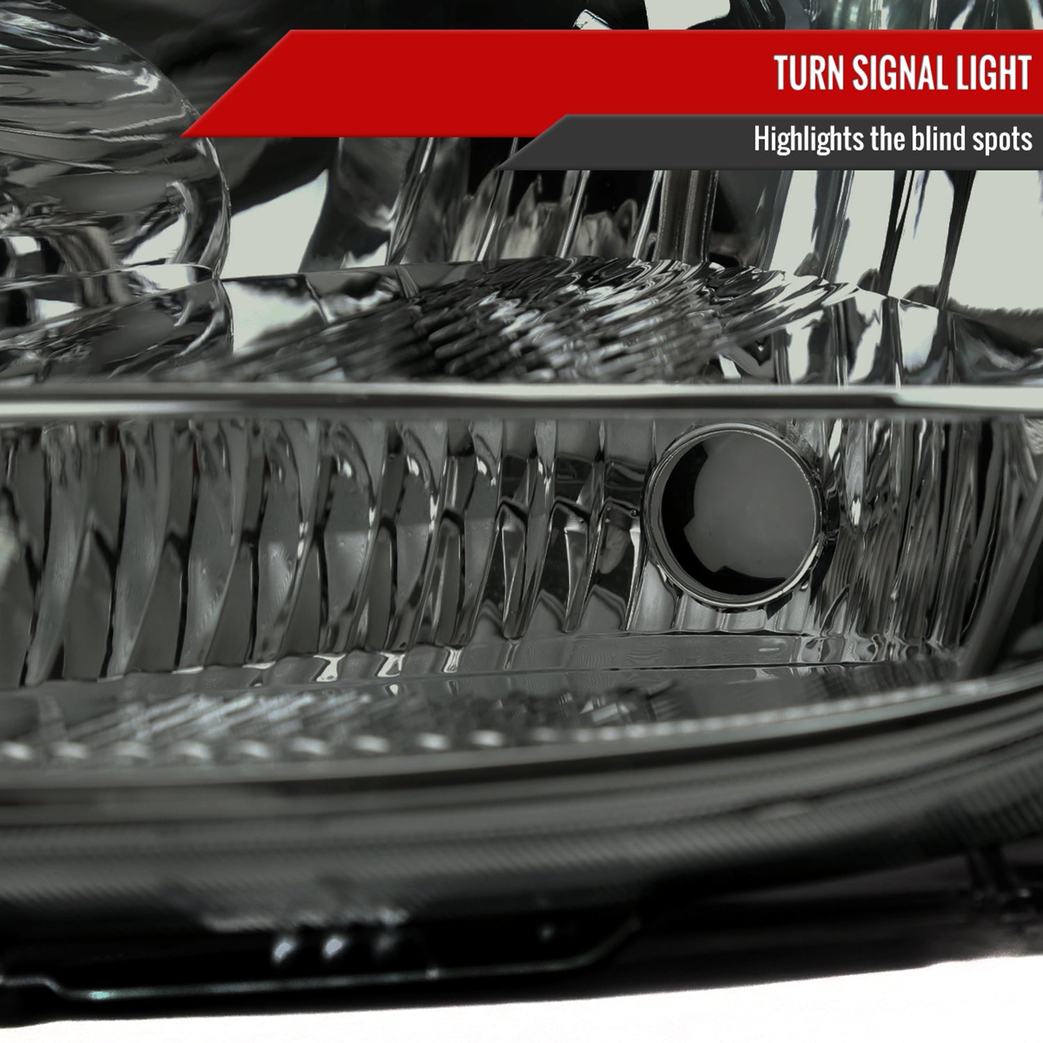 2004-2005 Toyota Sienna Factory Headlights w/Amber Reflector Chrome/Smoke