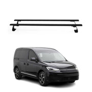 2021-2024 VW Caddy Roof Rack Cross Bars Black