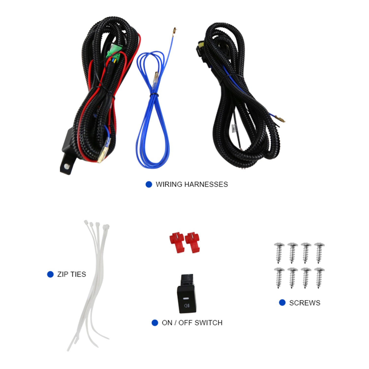 2016-2018 Honda HR-V/Vezel 12V/35W H8 Fog Lights Kit Black Bezels Chrome/Clear