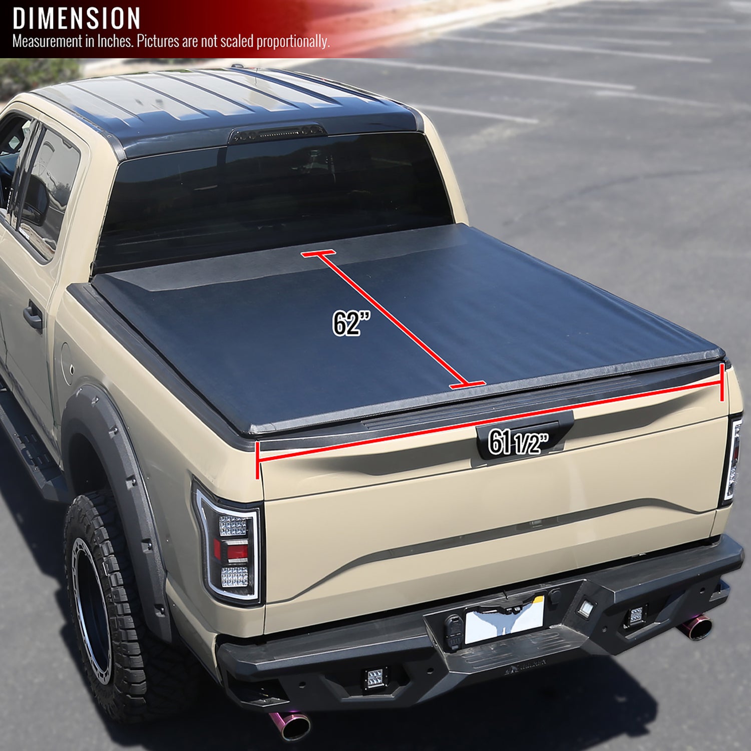2004-2012 Chevy Colorado/Canyon/I-Series 60" Short Roll Up Vinyl Tonneau Cover