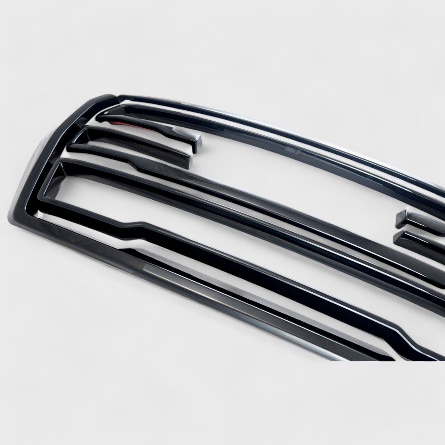 2021-2024 GMC Yukon Grille Overlay Gloss Black 5Pcs ABS Plastic