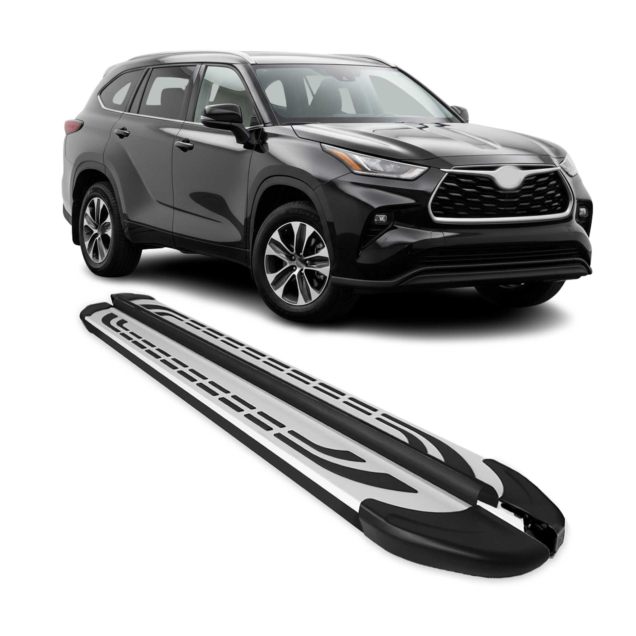2020-2025 Toyota Highlander Nerf Bar Side Step Running Boards Alu 2x