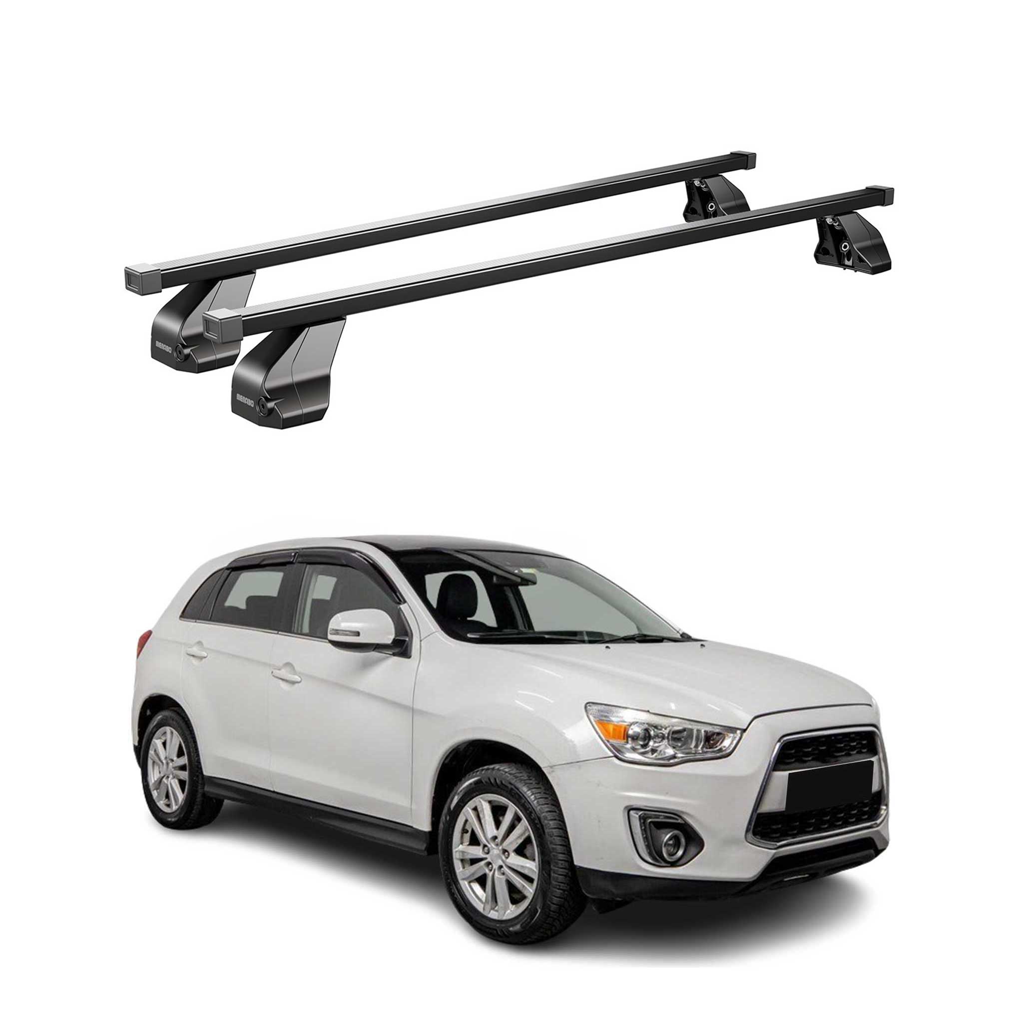 2013-2015 Mitsubishi Outlander Sport Roof Rack Cross Bars Black