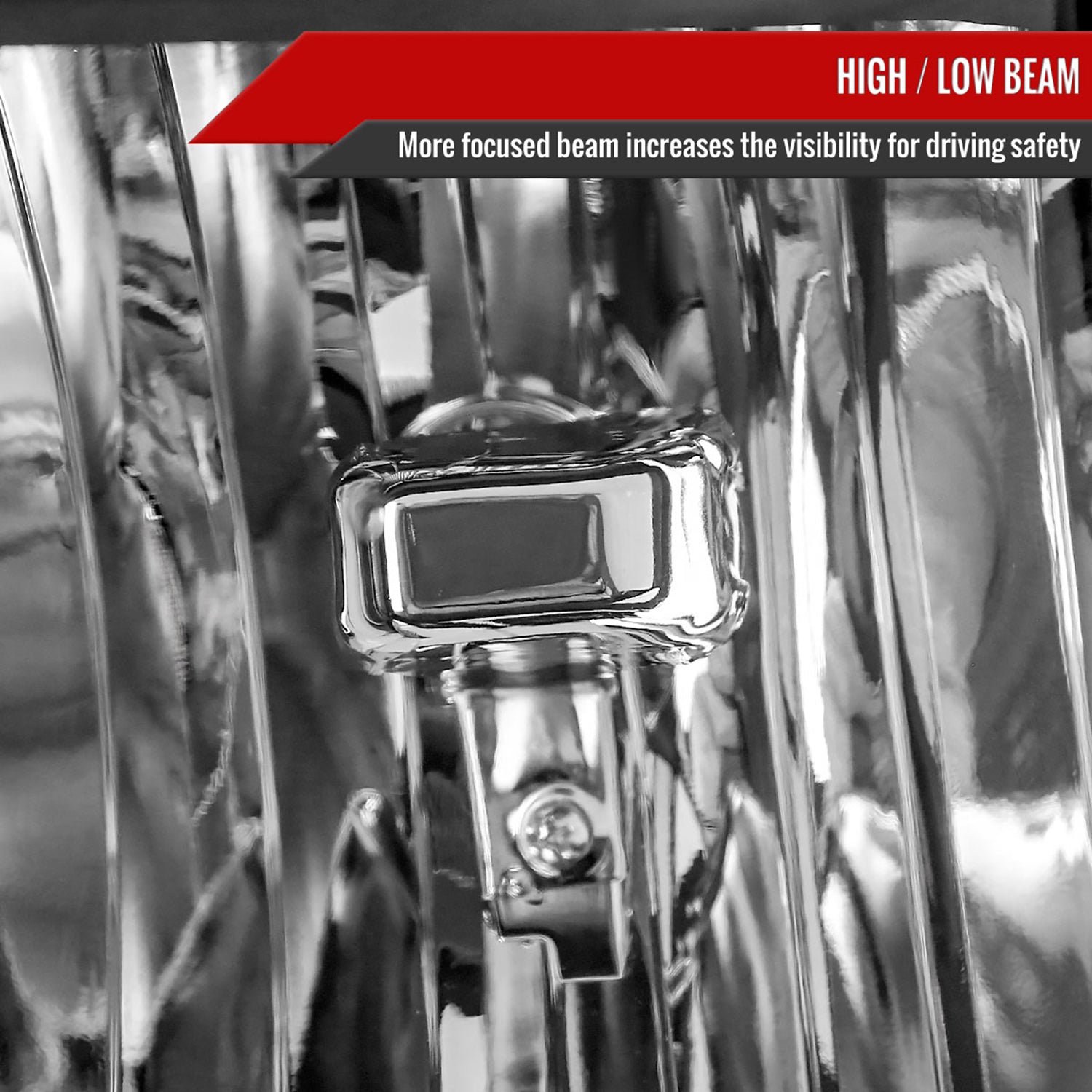 2009-2014 Ford F-150 LED Tube Factory Style Headlights Matte Black/Clear Lens