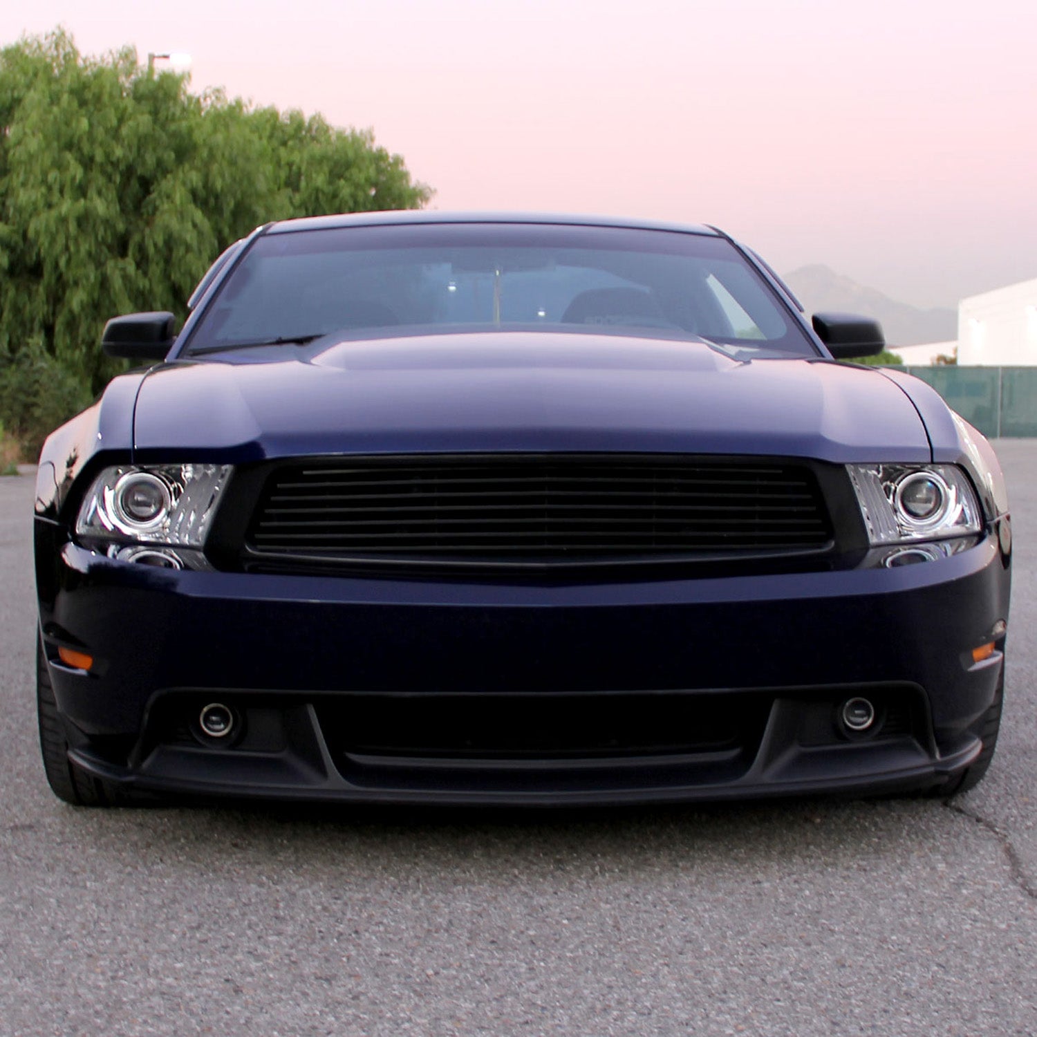 2010-2014 Ford Mustang Sequential LED Bar Projector Headlights Chrome/Clear