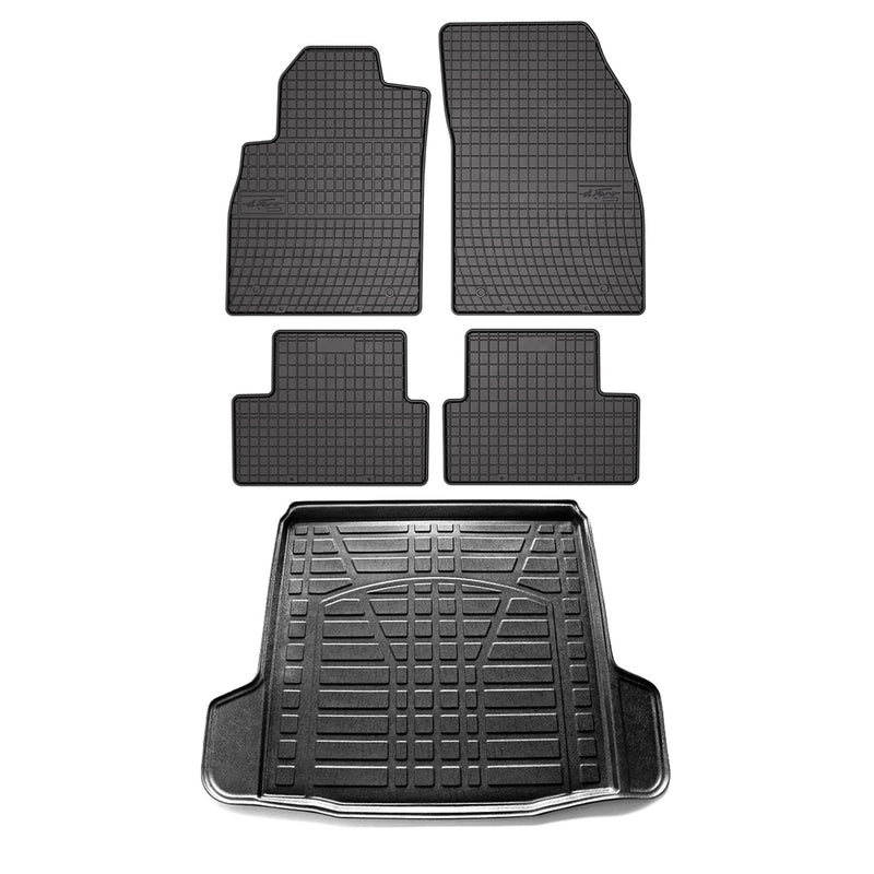 2011-2015 Chevrolet Cruze Floor Mats & Cargo Liner Full Set All Weather Black