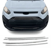 2014-2019 Ford Transit Connect Front Bumper Trim Molding Stainless Steel Silver 4 Pcs