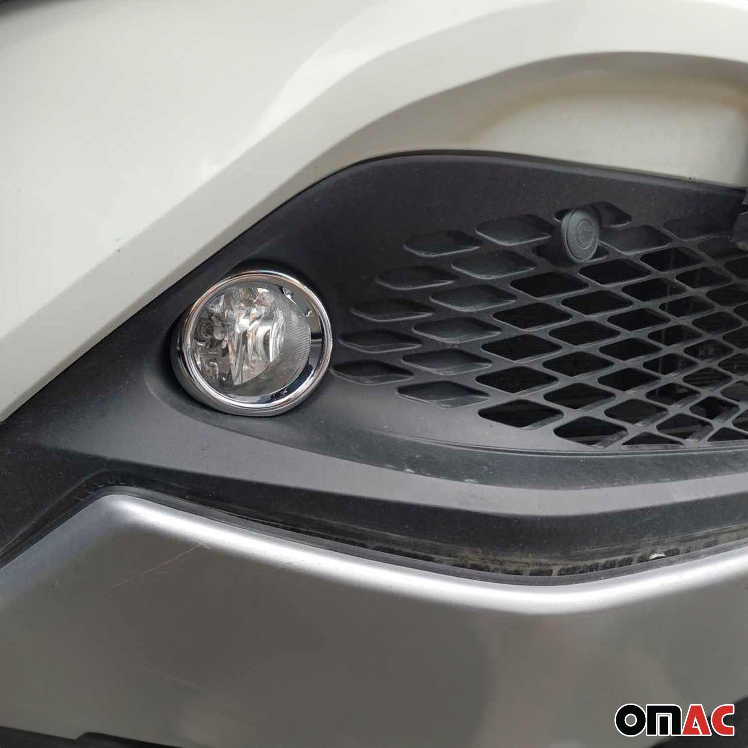 2018-2022 Toyota C-HR Fog Light Lamp Bezel Cover Stainless Steel Silver 2 Pcs