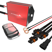 Universal 9' 14 Gauge Fog Lights Wiring Kit 2 Connectors Fuse Relay & Remote