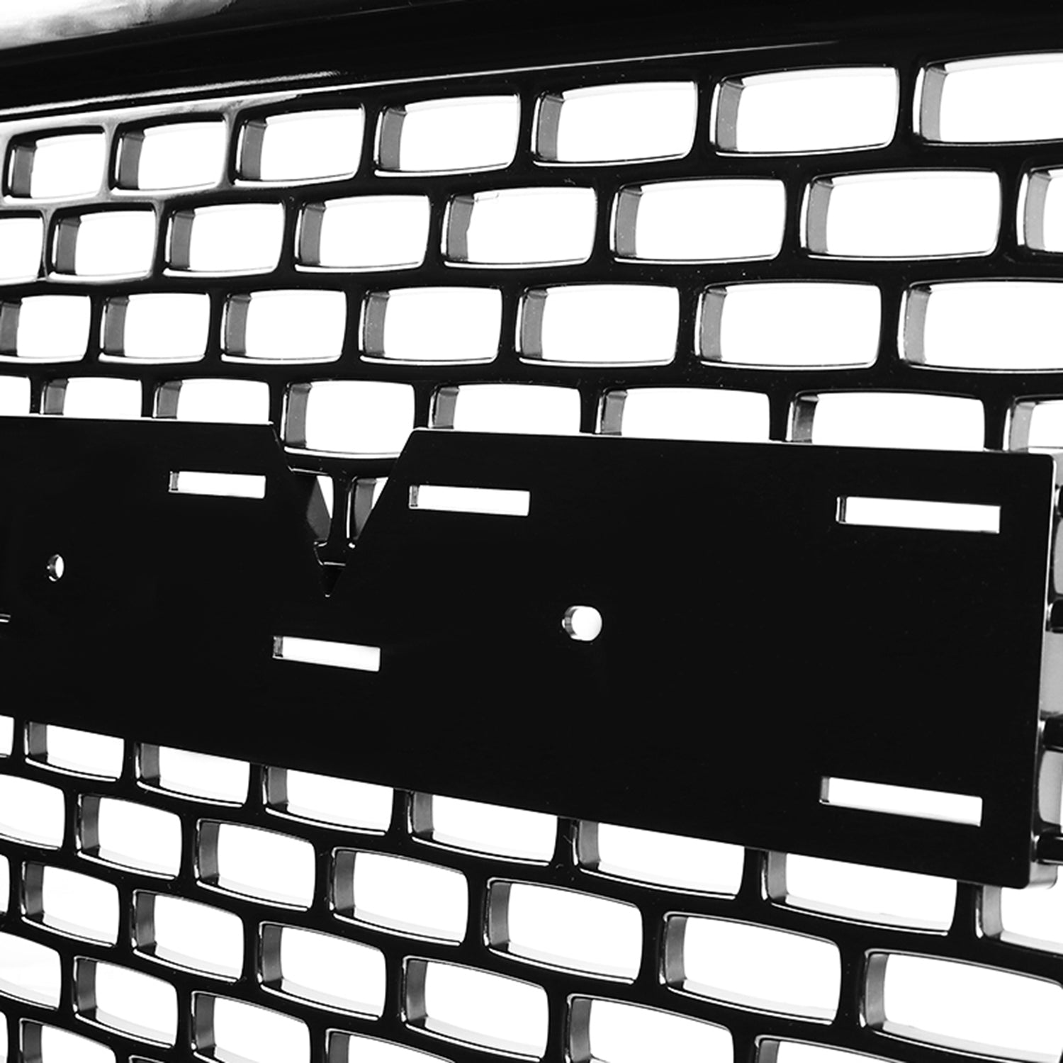 2014-2015 GMC Sierra 1500 Glossy Black ABS Denali Style Mesh Grille