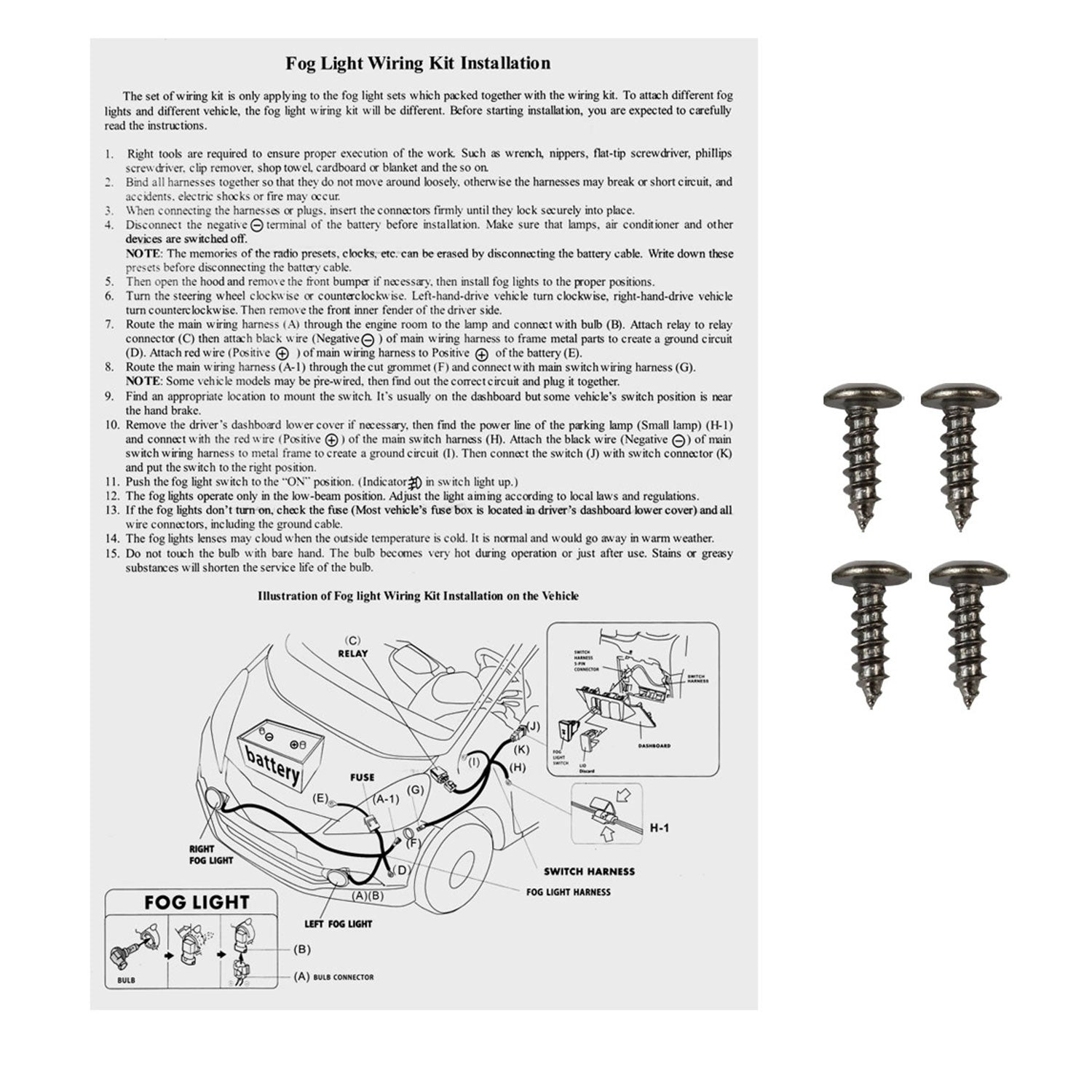 2015-2017 Jeep Renegade H8 Fog Lights Chrome Housing/Clear Lens