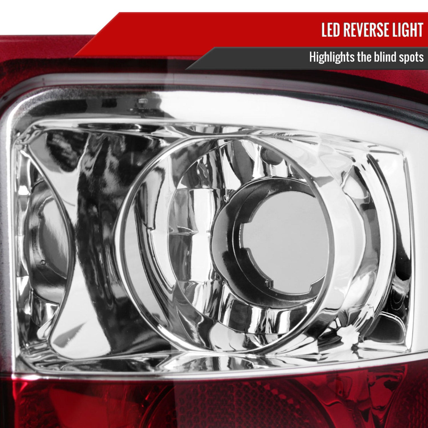 2007-2014 Chevrolet Silverado LED Tail Lights Chrome Housing/Red Lens