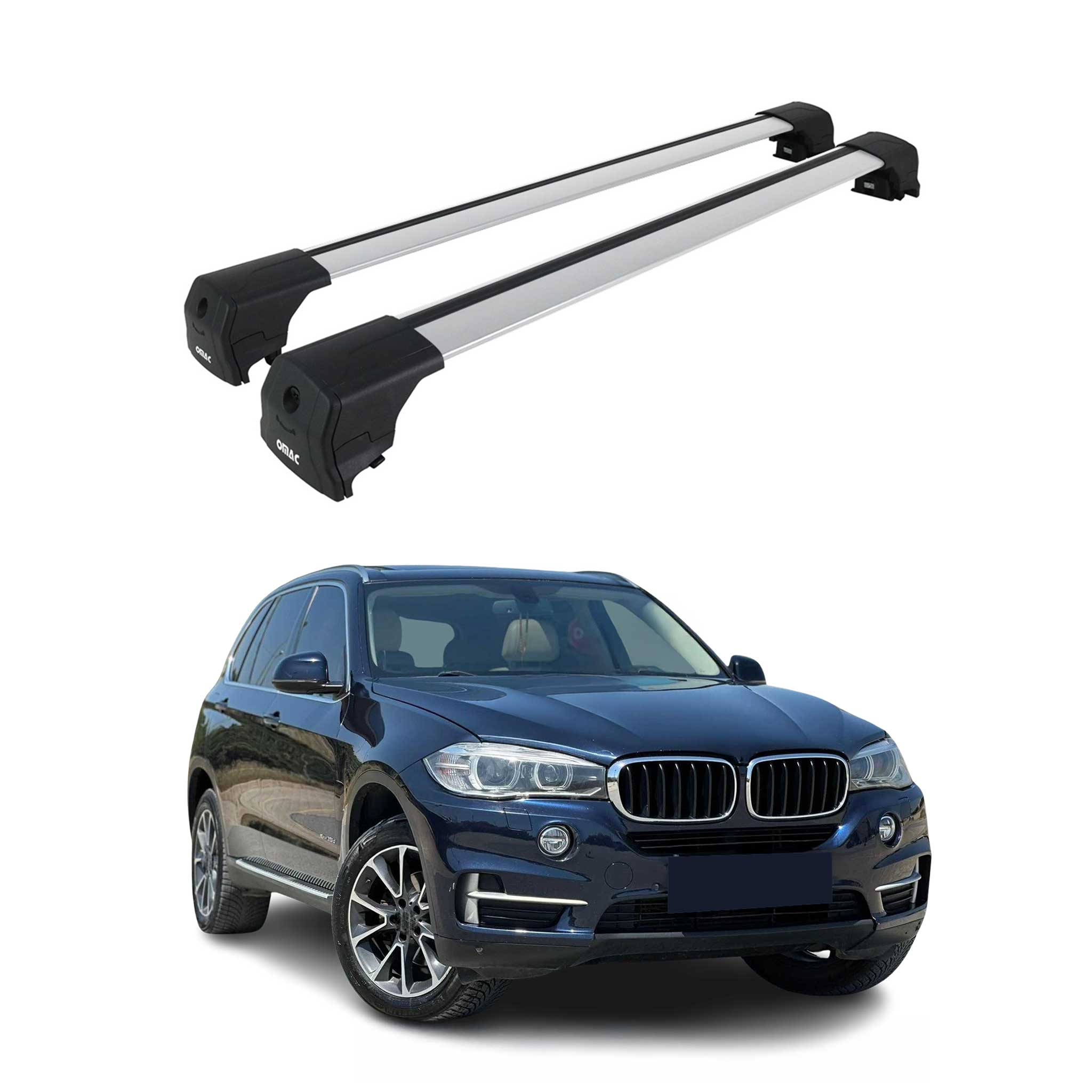 2014-2018 BMW X5 F15 F85 Roof Rack Cross Bars Silver