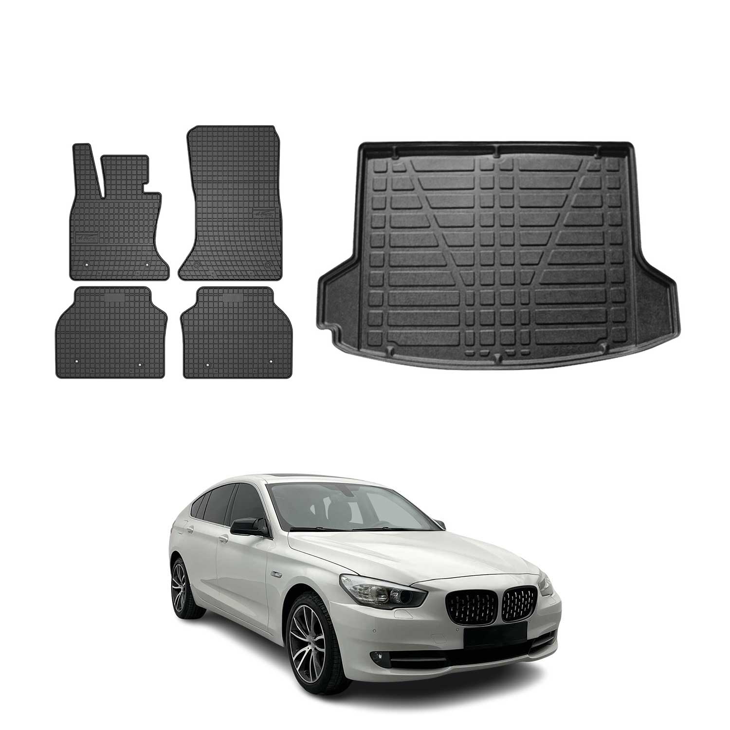 2010-2017 BMW 5 Series GT F07 Floor Mats & Cargo Liner Full Set All Weather