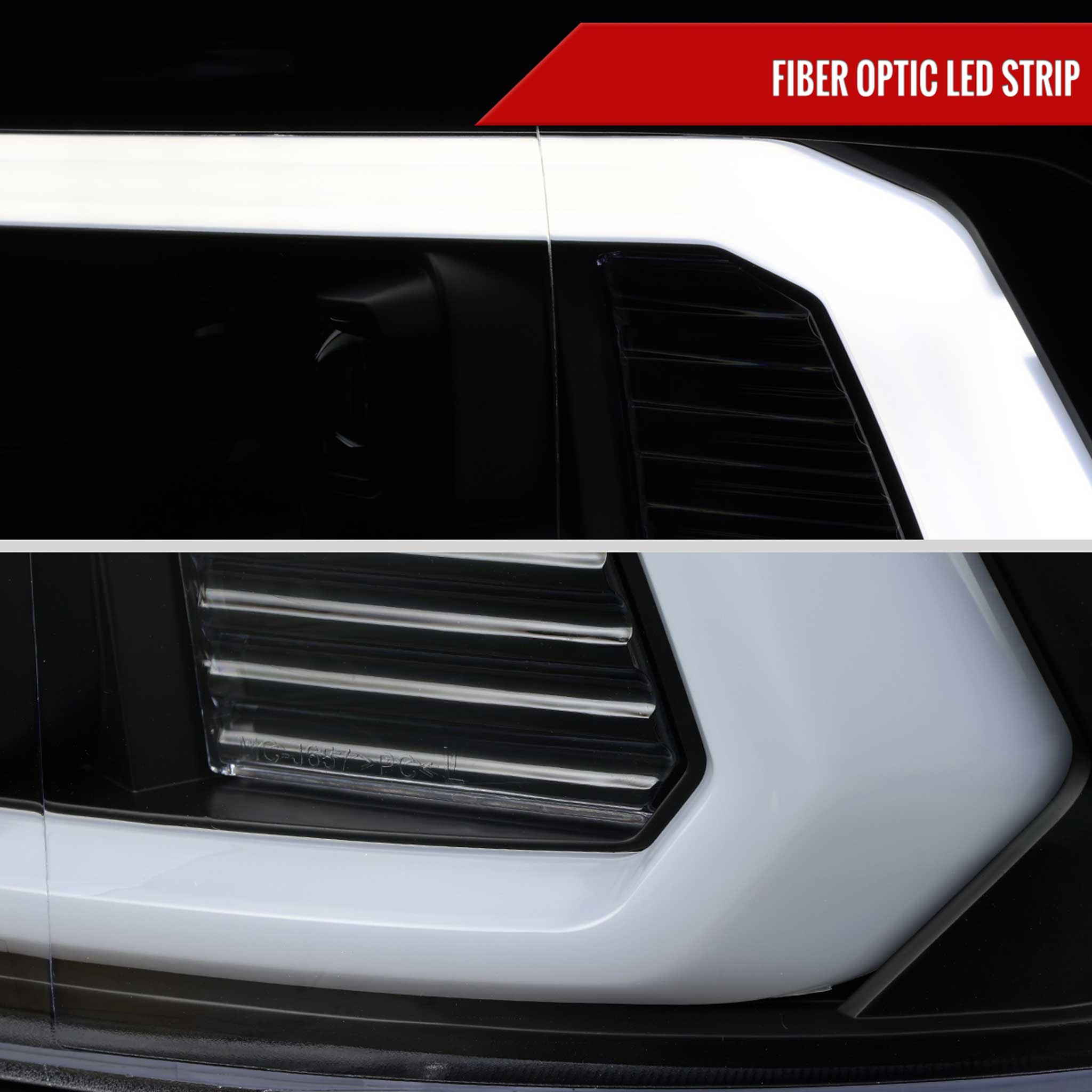 For Dodge RAM 1500 2009-18 / RAM Classic 2019 / 2500 3500 2010-18 LED Bar Turn Signal Projector Headlights Matte Black Housing Clear Lens
