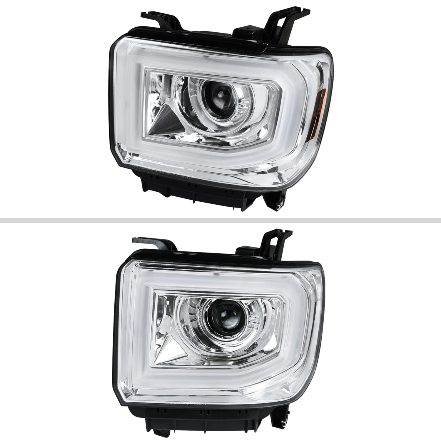 2014-2019 GMC Sierra 1500/2500HD/3500HD LED Bar Headlight LED Signal Chrome