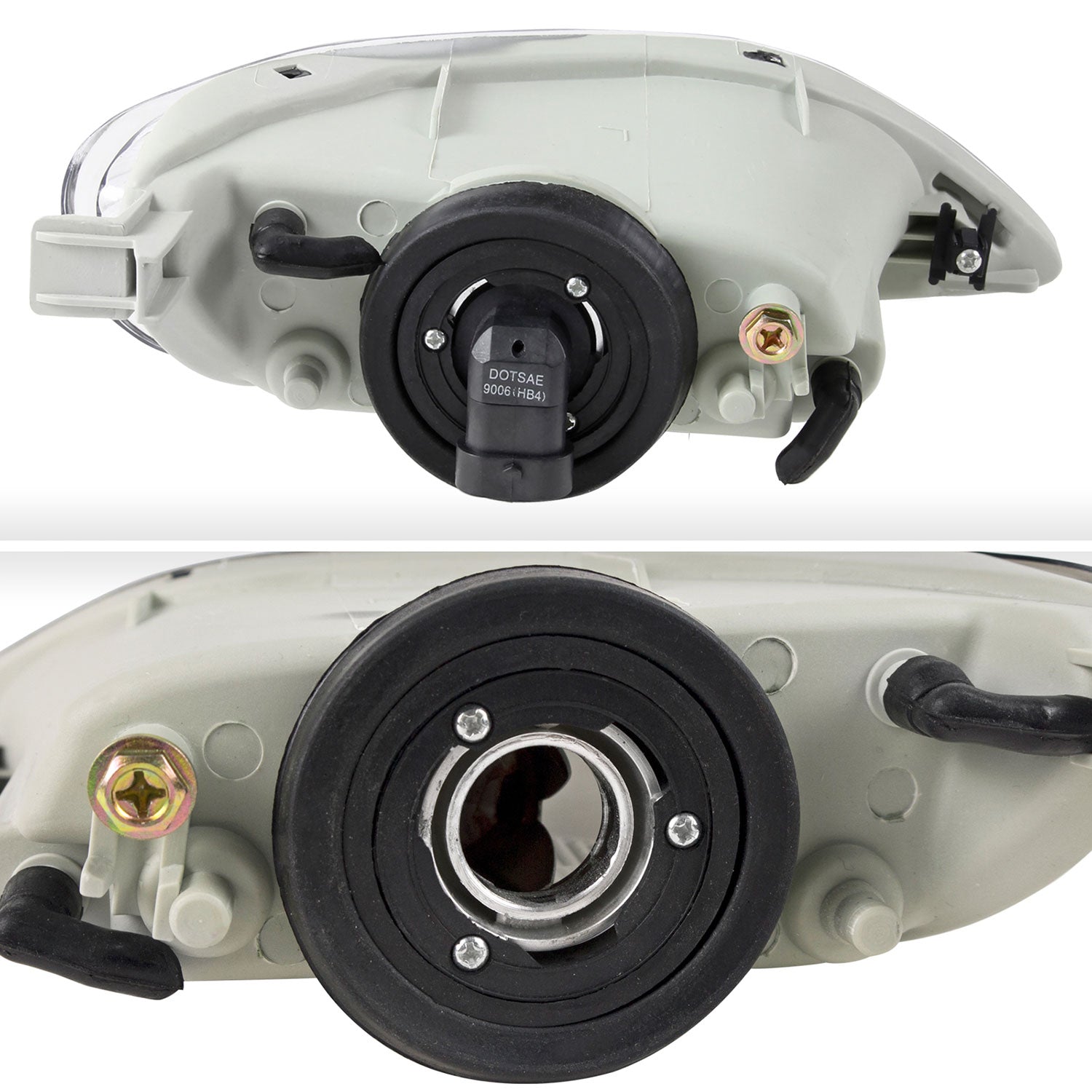 2002-2008 Toyota Solara/Camry/Corolla 9006 Fog Lights Kit Chrome/Clear Lens