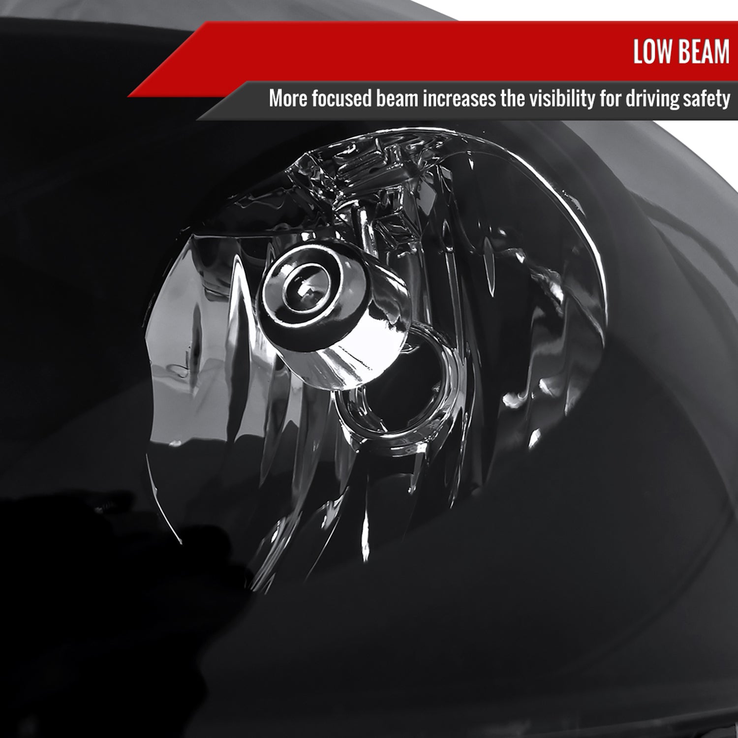 2006-2013 Chevy Impala / Impala Limited /Monte Carlo Headlights Amber & Black