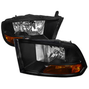 2009-2018 Dodge RAM 1500 / RAM 2500 3500 Factory Dual Headlights Black