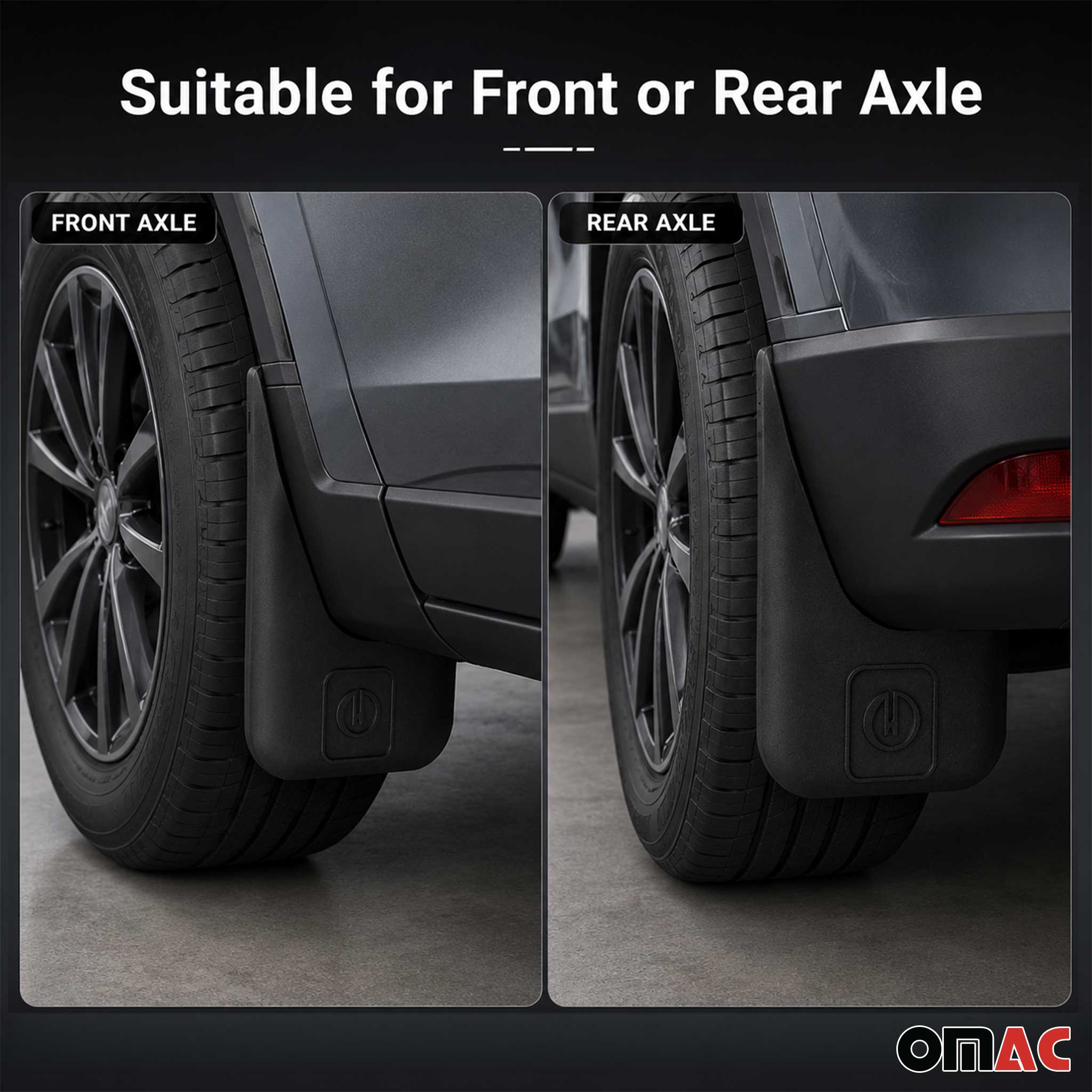 4x Mud Flaps Splash Guards for Alfa Romeo Tonale 2023-2026 Universal fit