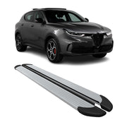 2023-2024 Alfa Romeo Tonale Running Boards Side Steps Silver