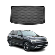 2018-2025 VW Atlas Cargo Liner Trunk Mat All Weather Unfolded Backseat Black