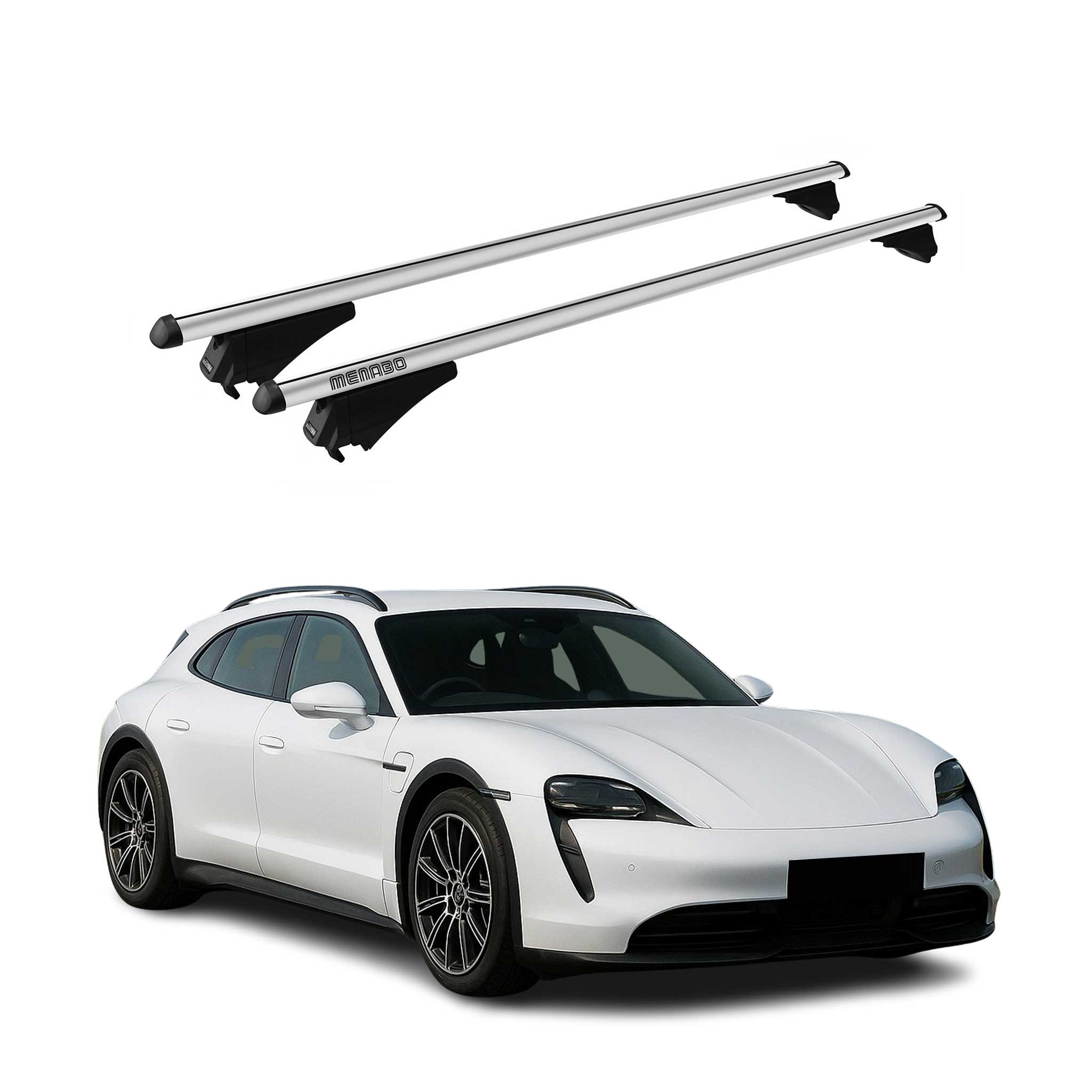 2021-2025 Porsche Taycan Turismo Roof Rack Cross Bars Silver