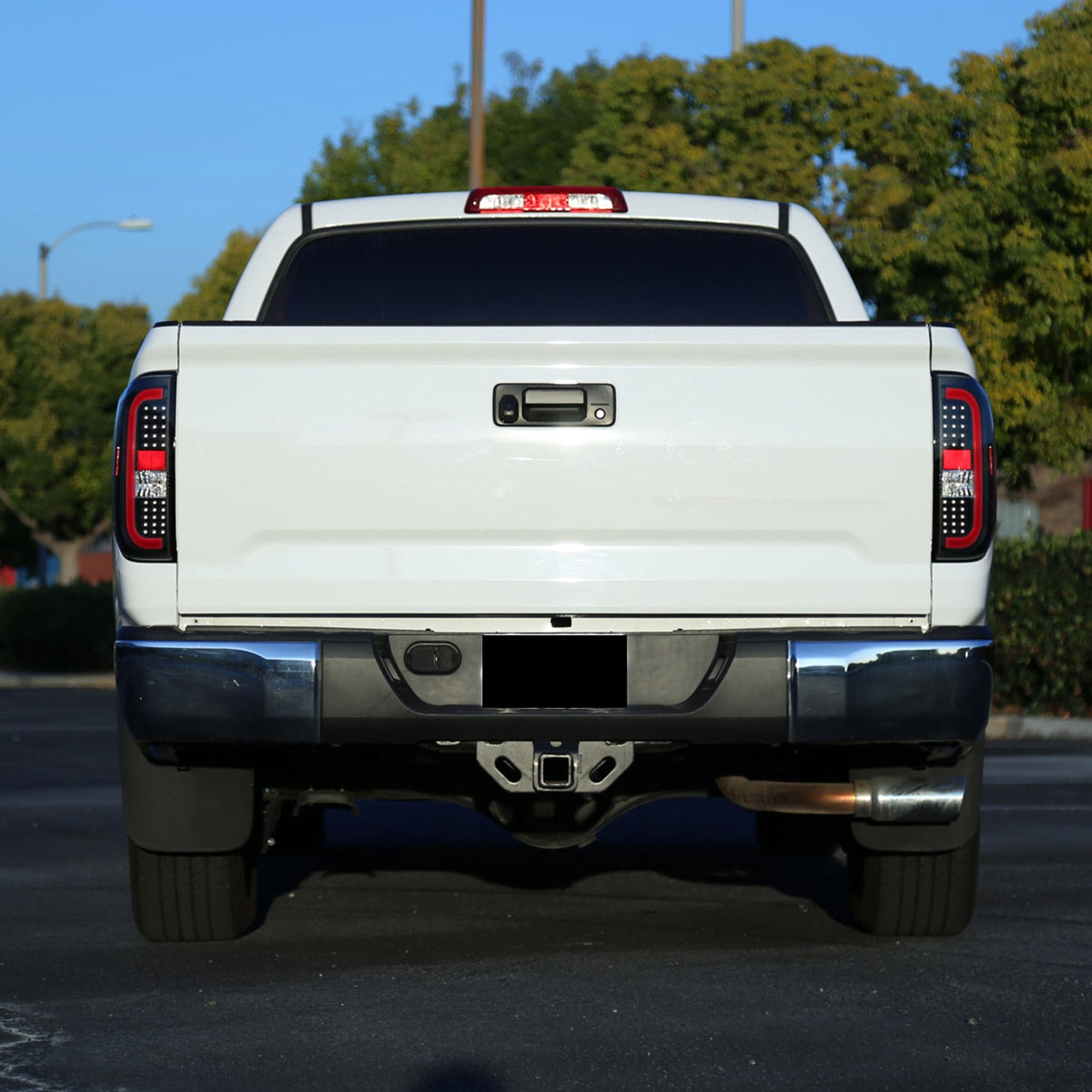 2014-2021 Toyota Tundra Red Bar Sequential LED Tail Lights Black/Clear Lens