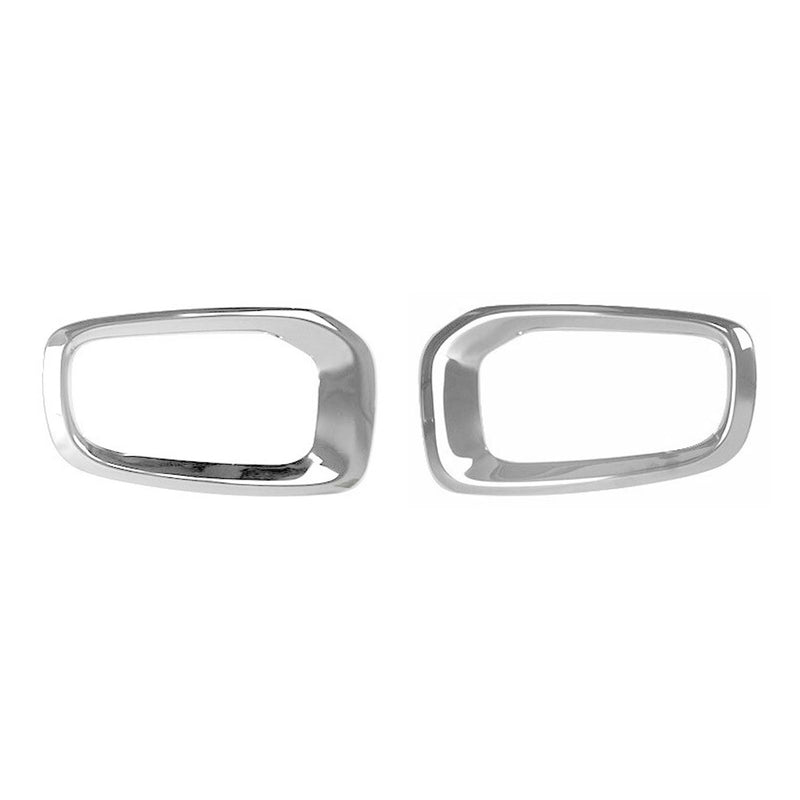 Fog Light Lamp Bezel Cover for Jeep Renegade 2015-2018 Steel Silver 2 Pcs