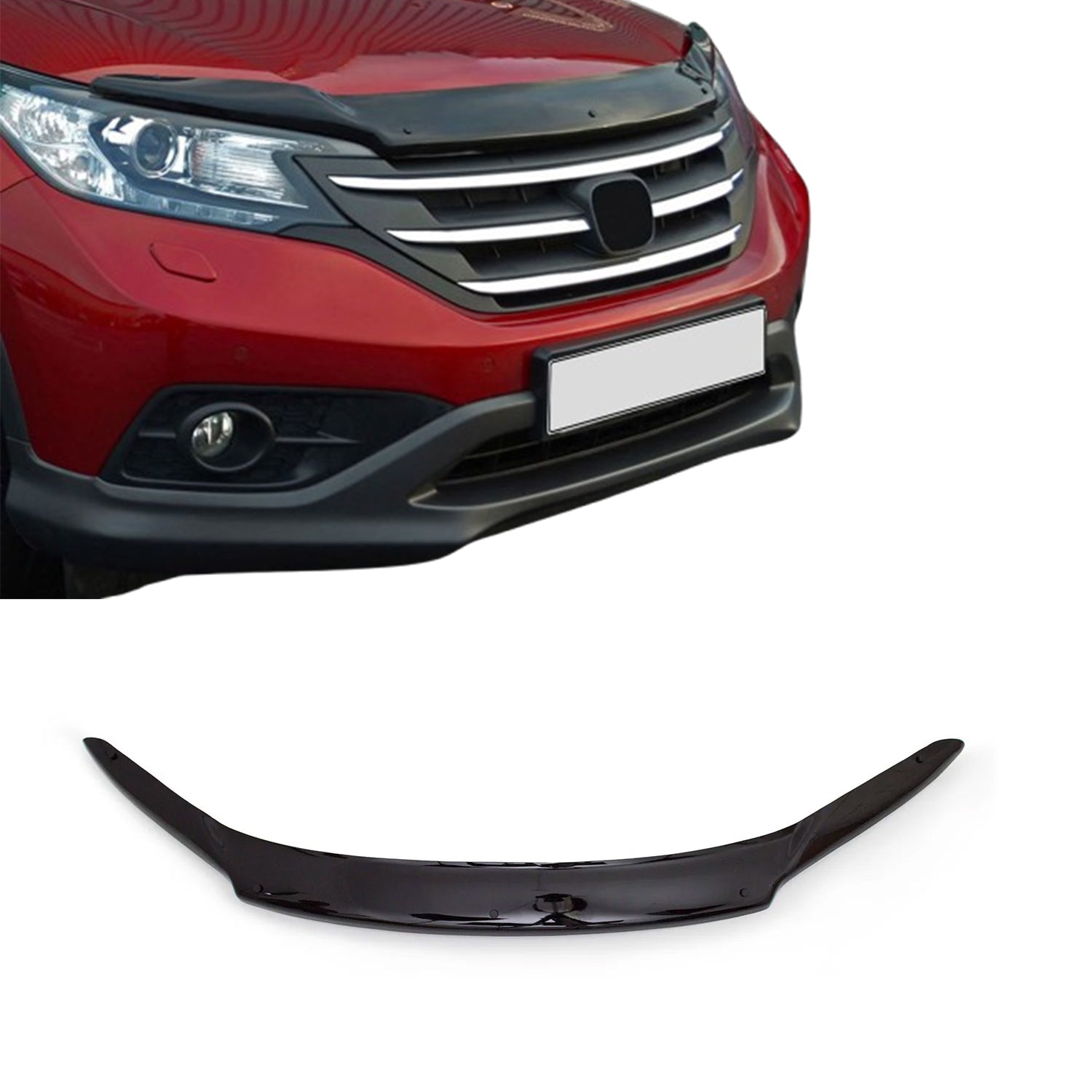 2012-2016 Honda CR-V Front Bug Shield Hood Deflector 1 Pc Smoke