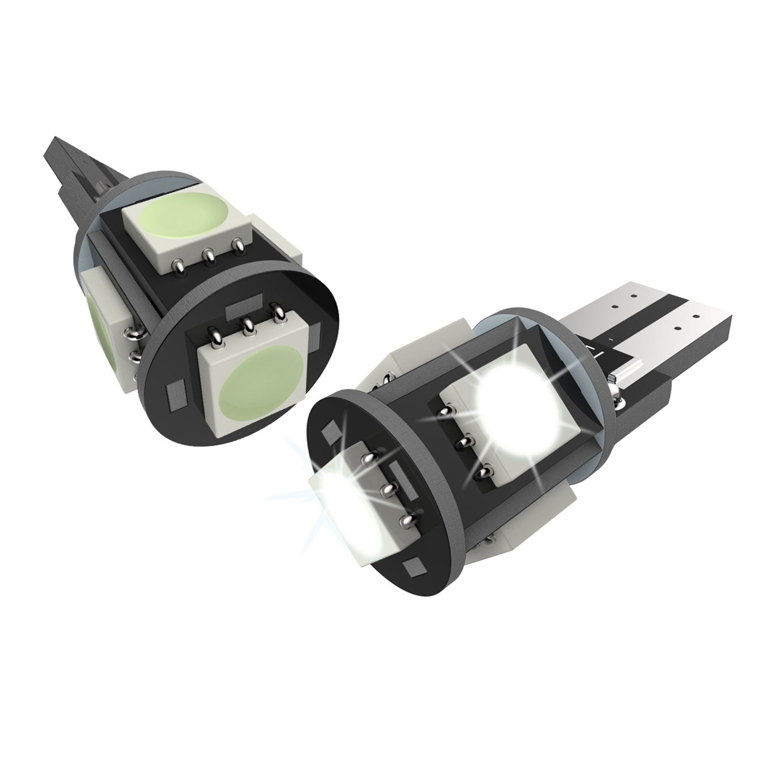 T10 5 SMD LED Bulb w/ Integrated Canbus - 2PC White