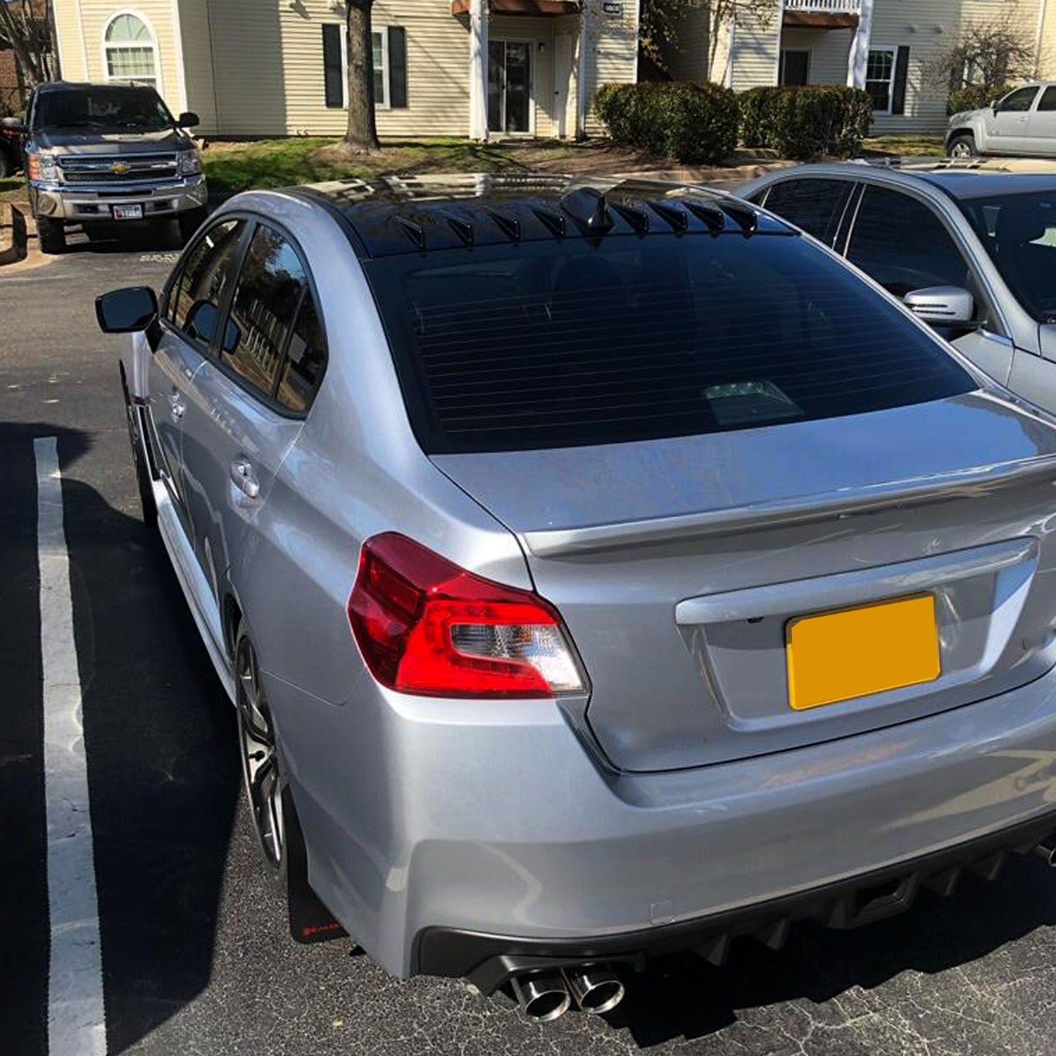 2015-2021 Subaru WRX/STI Glossy Black ABS Shark Fin Style Rear Roof Spoiler