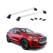 2022-2025 Infiniti QX55 Roof Rack Cross Bars Silver Luggage Carrier 2 Pcs