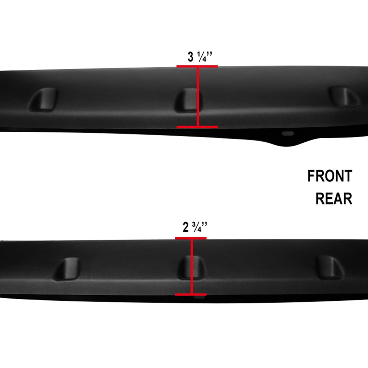 2002-2009 Dodge RAM Smooth Rivet Style Fender Flares Wheel Protector