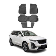 2020-2025 Cadillac XT6 Floor Mats Liners Full Set All Weather Black