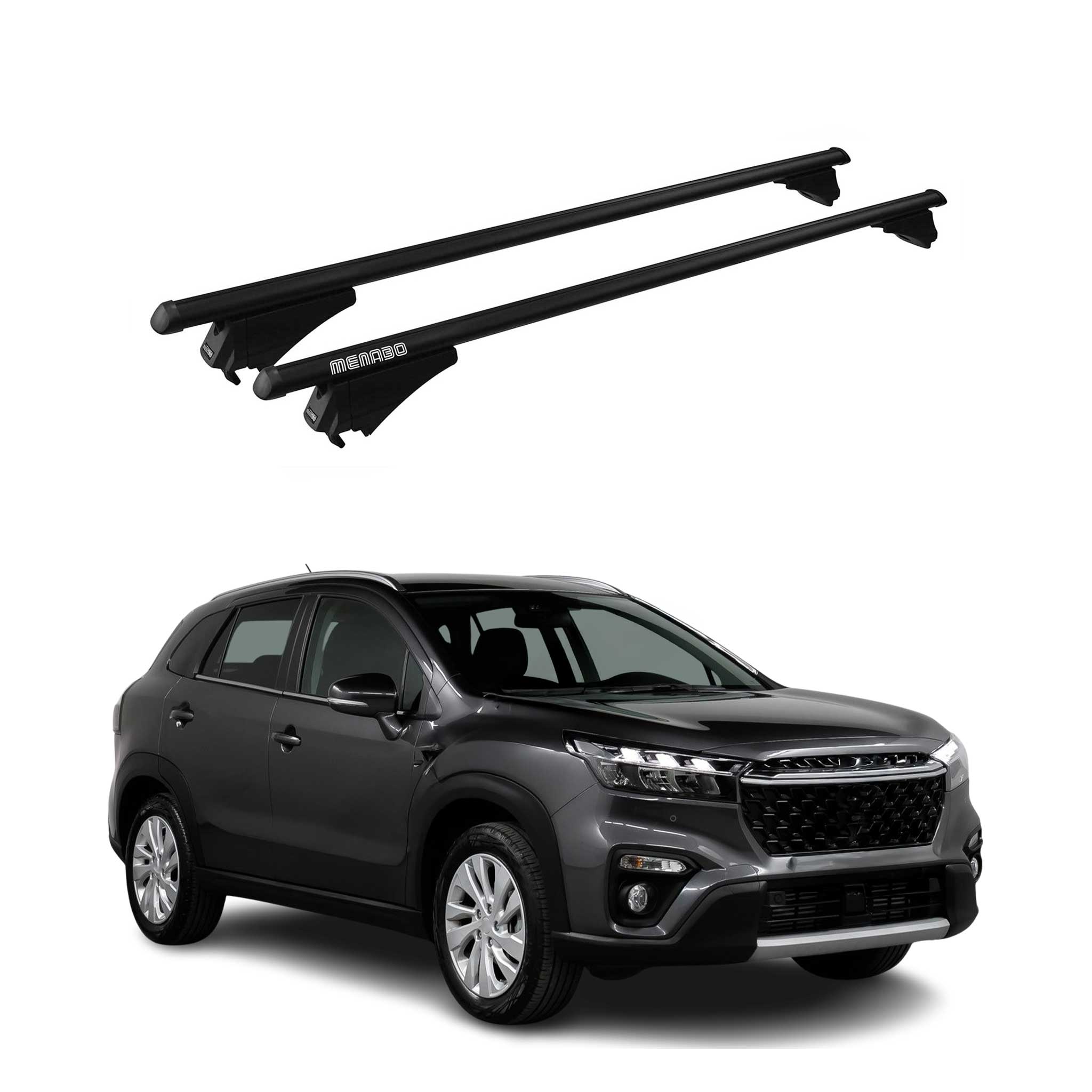 2022-2024 Suzuki SX4 S-Cross Roof Rack Cross Bars Black