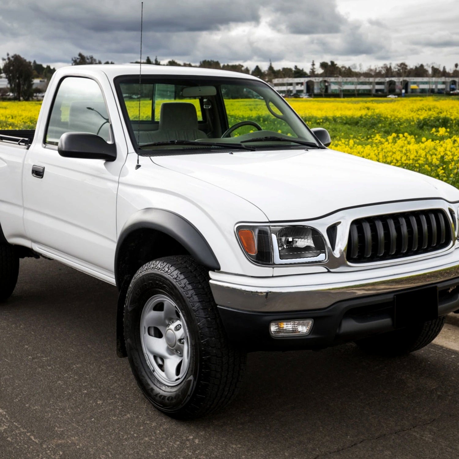 2001-2004 Toyota Tacoma LED Factory Headlights Corner Lamps&Amber Reflector