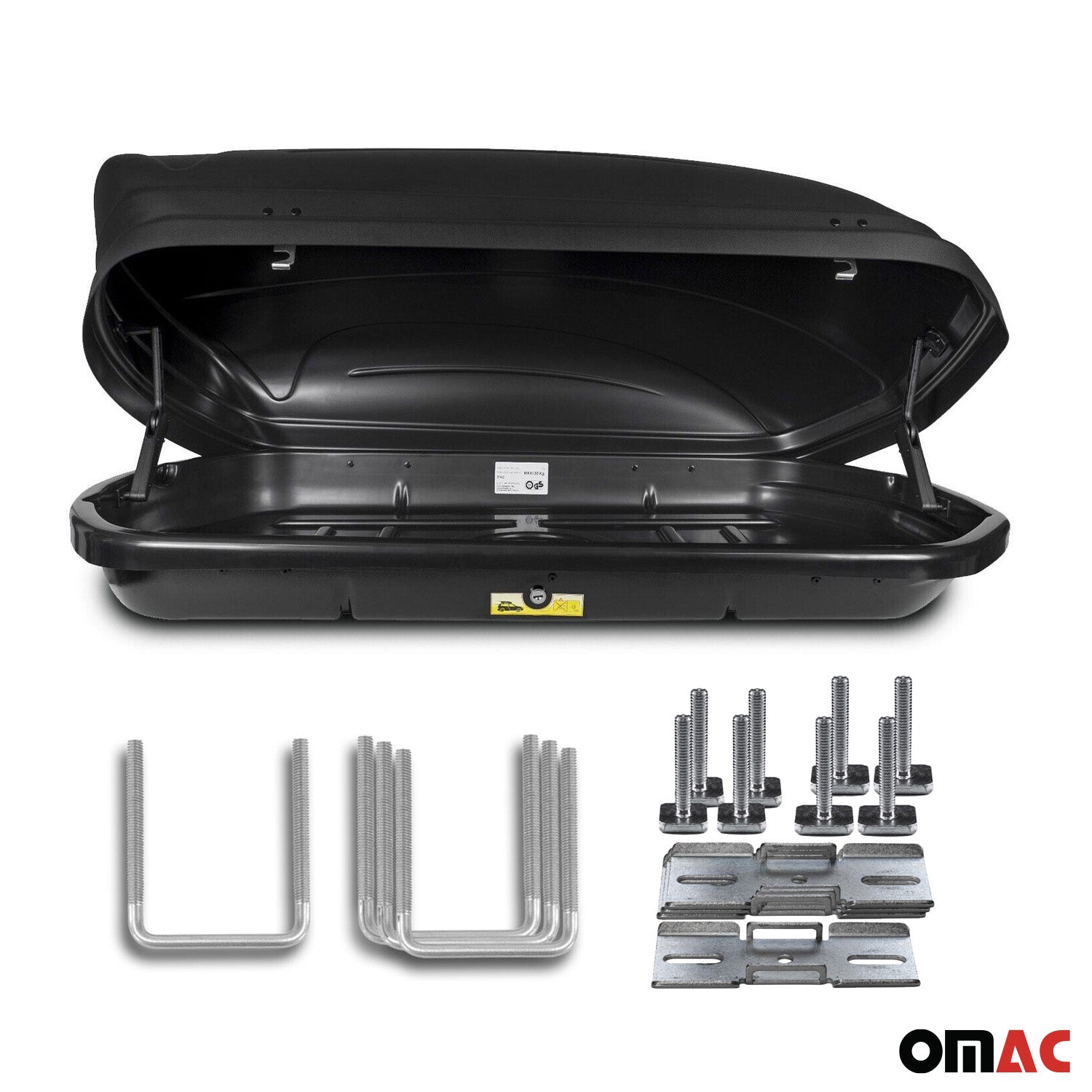 MENABO Car Roof Box Rooftop Cargo Carrier 14 Cubic Storage Box Black Universal