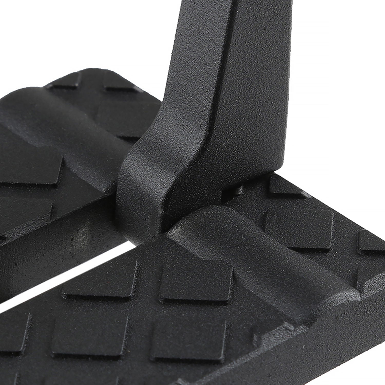 Universal Foldable Car Door Step Latch Foot Hook & Safety Hammer Black 2Pcs